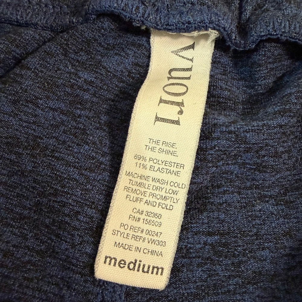 Vuori Performance Joggers Womens Size M Navy Heather Stretch Sweatpants VW303 - Picture 4 of 9